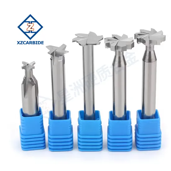 T-Slot Carbide End Mill HRC55 4 Flute T Slot CNC Milling Cutter 4mm 6mm 8mm 16mm Aluminum Endmill